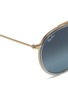 Detail View - Click To Enlarge - RAY-BAN - 'RB3647' metal round aviator sunglasses
