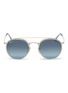 Main View - Click To Enlarge - RAY-BAN - 'RB3647' metal round aviator sunglasses