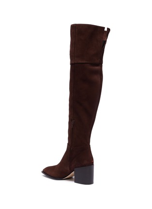 Detail View - Click To Enlarge - AEYDE - 'Kit' panelled suede knee high boots
