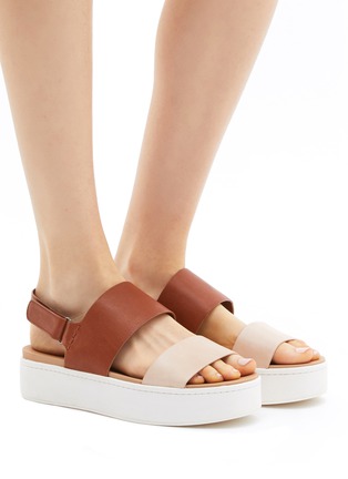 Figure View - Click To Enlarge - VINCE - 'Westport' leather slingback platform sandals