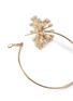 Detail View - Click To Enlarge - ANTON HEUNIS - Swarovski pearl glass crystal flower hoop earrings