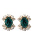Main View - Click To Enlarge - ANTON HEUNIS - Swarovski pearl glass crystal cluster stud earrings