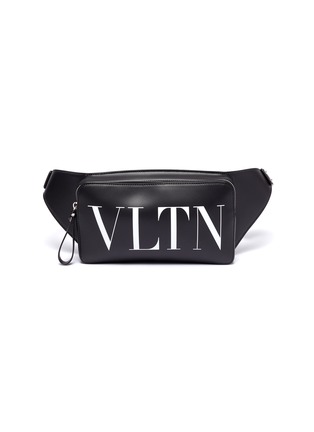 Main View - Click To Enlarge - VALENTINO GARAVANI - Logo print leather bum bag