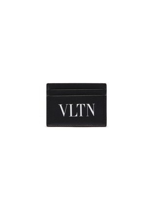 Main View - Click To Enlarge - VALENTINO GARAVANI - Logo print leather card holder