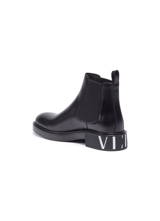  - VALENTINO GARAVANI - Valentino Garavani Logo print leather Chelsea boots