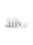 Main View - Click To Enlarge - VALENTINO GARAVANI - 'Bounce' logo print panelled leather sneakers