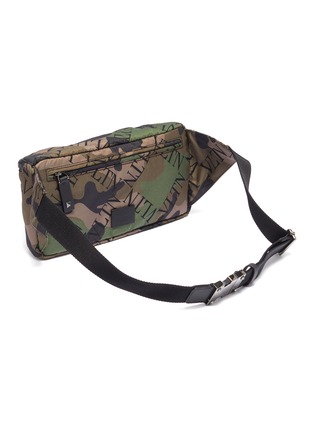 Detail View - Click To Enlarge - VALENTINO GARAVANI - Logo camouflage print bum bag