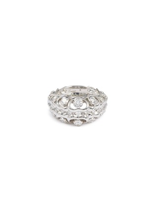 Main View - Click To Enlarge - LAZARE KAPLAN - Diamond 18k white gold cutout ring