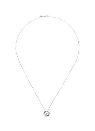 Main View - Click To Enlarge - LAZARE KAPLAN - Diamond 18k white gold swirl pendant necklace
