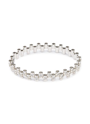 Main View - Click To Enlarge - LAZARE KAPLAN - Diamond 18k white gold staggered bangle