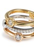 Detail View - Click To Enlarge - LAZARE KAPLAN - Diamond 18k gold three row ring