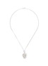Main View - Click To Enlarge - LAZARE KAPLAN - Diamond 18k white gold leaf pendant necklace