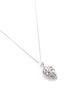 Figure View - Click To Enlarge - LAZARE KAPLAN - Diamond 18k white gold leaf pendant necklace