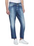 Front View - Click To Enlarge - DENHAM - Cropped washed carrot jeans