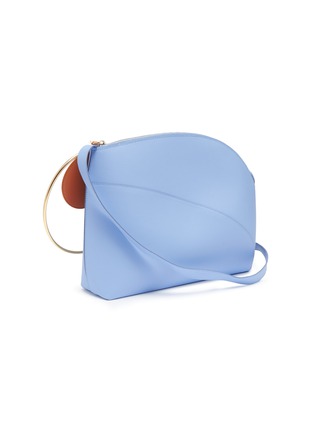 Detail View - Click To Enlarge - ROKSANDA - 'Eartha' ring handle medium leather shoulder bag