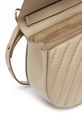 Detail View - Click To Enlarge - CHLOÉ - 'Drew Bijou' stud quilted leather shoulder bag