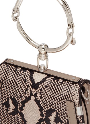  - CHLOÉ - 'Nile' small bracelet handle python embossed leather crossbody bag