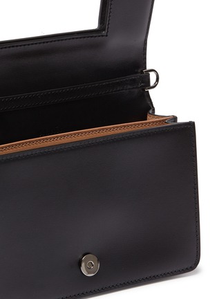 Detail View - Click To Enlarge - ALAÏA - 'Petale' small geometric lasercut leather top handle bag