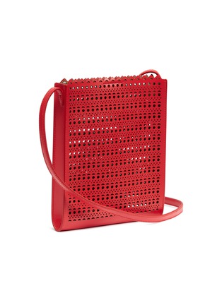 Figure View - Click To Enlarge - ALAÏA - 'Vienne' geometric lasercut leather crossbody bag