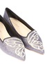 Detail View - Click To Enlarge - SOPHIA WEBSTER - 'Bibi Butterfly' wing embroidered glitter flats