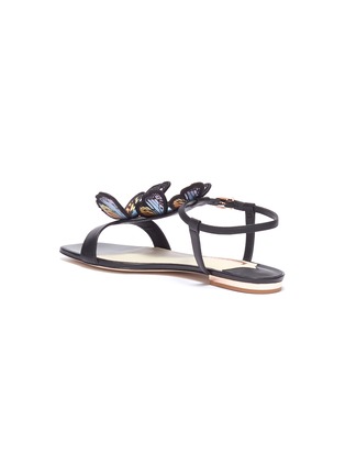 Detail View - Click To Enlarge - SOPHIA WEBSTER - 'Riva' butterfly appliqué leather sandals