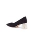 Detail View - Click To Enlarge - SOPHIA WEBSTER - 'Amber' embellished heel suede pumps