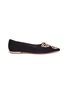 Main View - Click To Enlarge - SOPHIA WEBSTER - 'Bibi Butterfly' wing embroidered suede flats