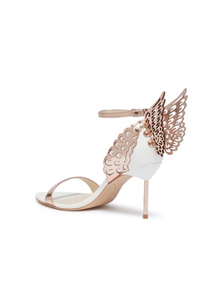 Detail View - Click To Enlarge - SOPHIA WEBSTER - 'Evangeline' angel wing appliqué leather sandals