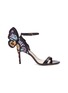 Main View - Click To Enlarge - SOPHIA WEBSTER - 'Chiara' embroidered butterfly appliqué leather sandals