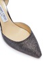 Detail View - Click To Enlarge - JIMMY CHOO - 'Esther 85' coarse glitter d'Orsay pumps