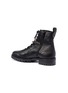 Detail View - Click To Enlarge - JIMMY CHOO - 'Cruz' glass crystal strap leather combat boots
