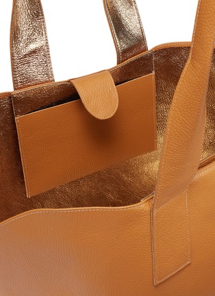 Detail View - Click To Enlarge - A-ESQUE - 'Pick Up' leather tote bag