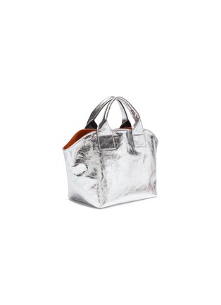 Detail View - Click To Enlarge - A-ESQUE - 'Garden' reversible metallic leather bag