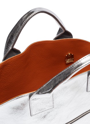 Detail View - Click To Enlarge - A-ESQUE - 'Garden' reversible metallic leather bag