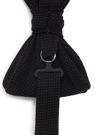 Detail View - Click To Enlarge - POCKET SQUARE CLOTHING - 'The Burnell' dot jacquard wool bow tie