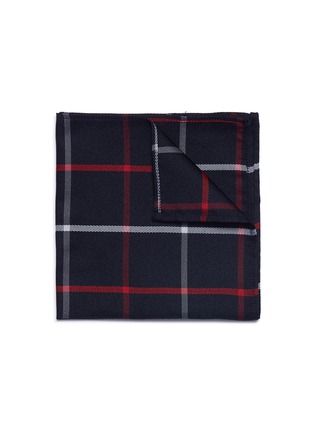Main View - Click To Enlarge - POCKET SQUARE CLOTHING - 'The Trent' windowpane check pocket square