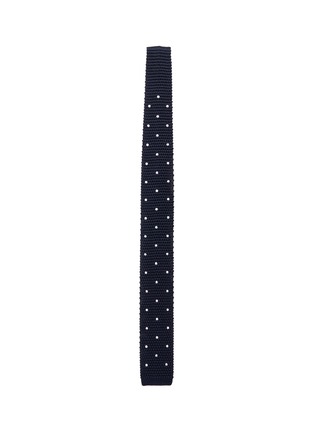 Main View - Click To Enlarge - POCKET SQUARE CLOTHING - 'The Mellor' polka dot embroidered silk knit tie