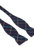 Detail View - Click To Enlarge - POCKET SQUARE CLOTHING - 'The Howard' windowpane check twill bow tie