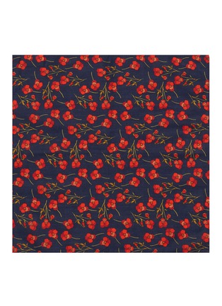 Detail View - Click To Enlarge - POCKET SQUARE CLOTHING - 'The Nathalie' poppy print pocket square