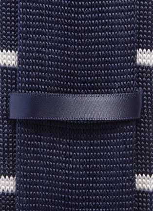 Detail View - Click To Enlarge - POCKET SQUARE CLOTHING - 'The Stretford' stripe silk knit tie