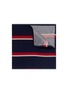 Main View - Click To Enlarge - POCKET SQUARE CLOTHING - 'The Browne' stripe pocket square