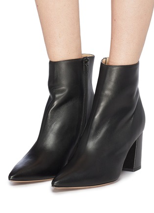 Figure View - Click To Enlarge - FABIO RUSCONI - 'Meringa' leather ankle boots