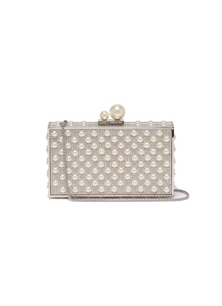 Main View - Click To Enlarge - SOPHIA WEBSTER - 'Clara' faux pearl strass box clutch