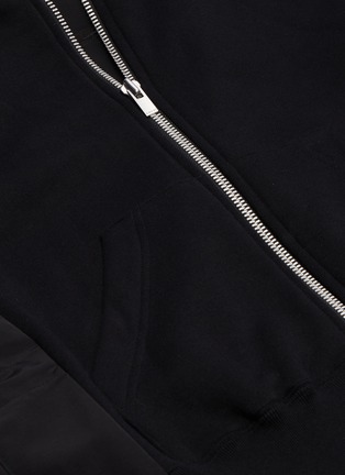 - SACAI - Contrast colourblock back zip hoodie