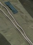  - SACAI - Colourblock rib knit panel bomber jacket