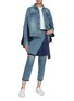 Figure View - Click To Enlarge - SACAI - Windbreaker back patchwork denim jacket