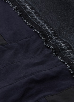  - SACAI - Windbreaker back patchwork denim jacket