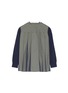 Figure View - Click To Enlarge - SACAI - Pleated mesh back wool kids sweater