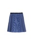 Figure View - Click To Enlarge - SACAI - Pleated stripe back kids denim skirt