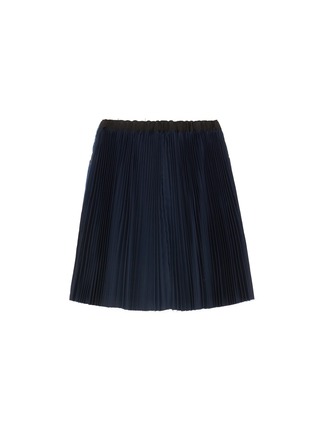 Figure View - Click To Enlarge - SACAI - Pleated back kids denim skirt